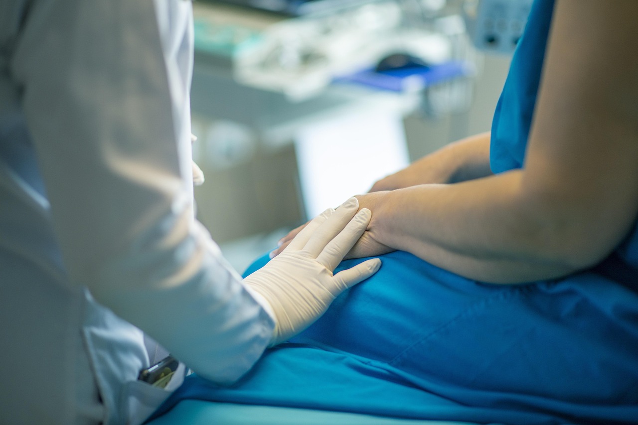 Chiropractor treating a patient in a chiropractic office