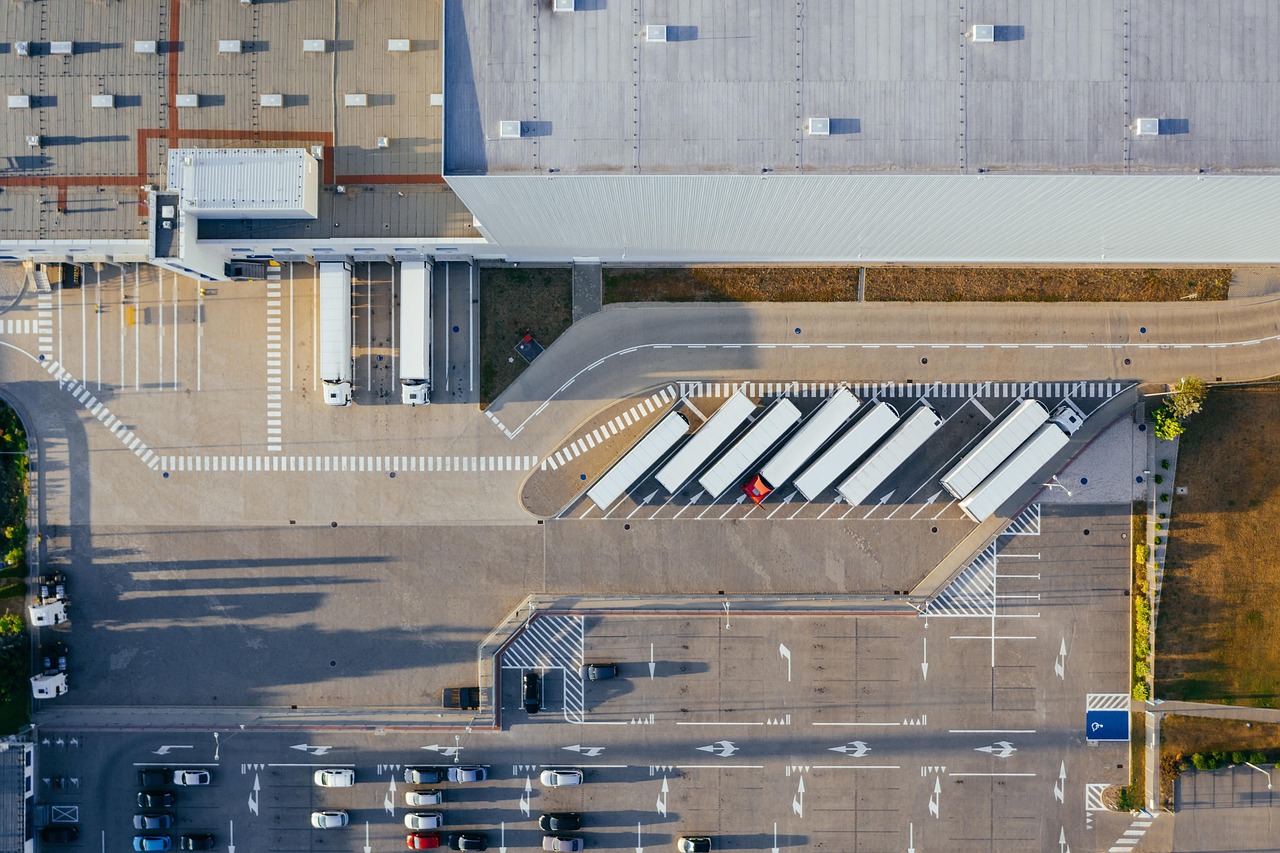 Commercial warehouse building representing insured business property