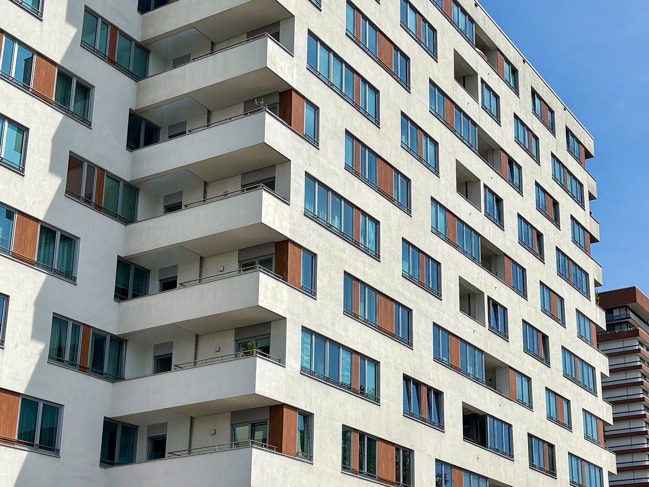 Residential apartment building exterior